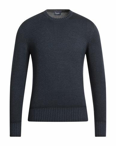 Drumohr Man Sweater Midnight blue Merino Wool Cover