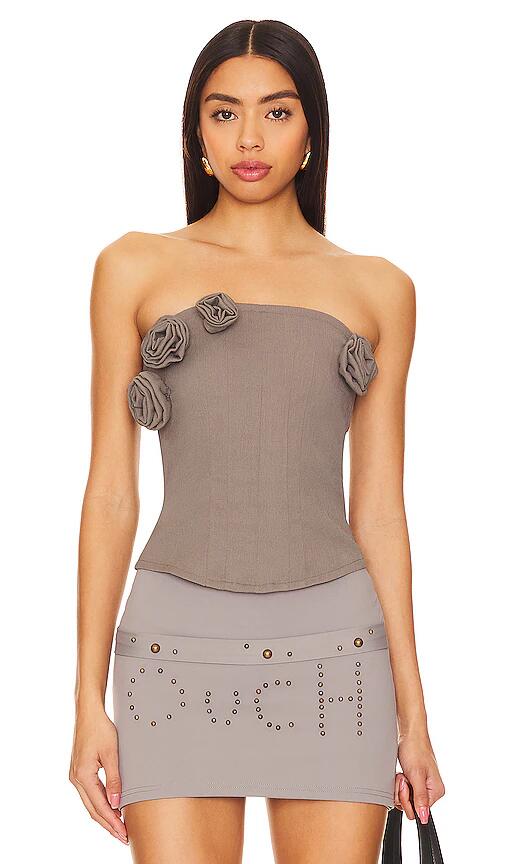 Zemeta Rose Garden Tube Top in Charcoal Cover