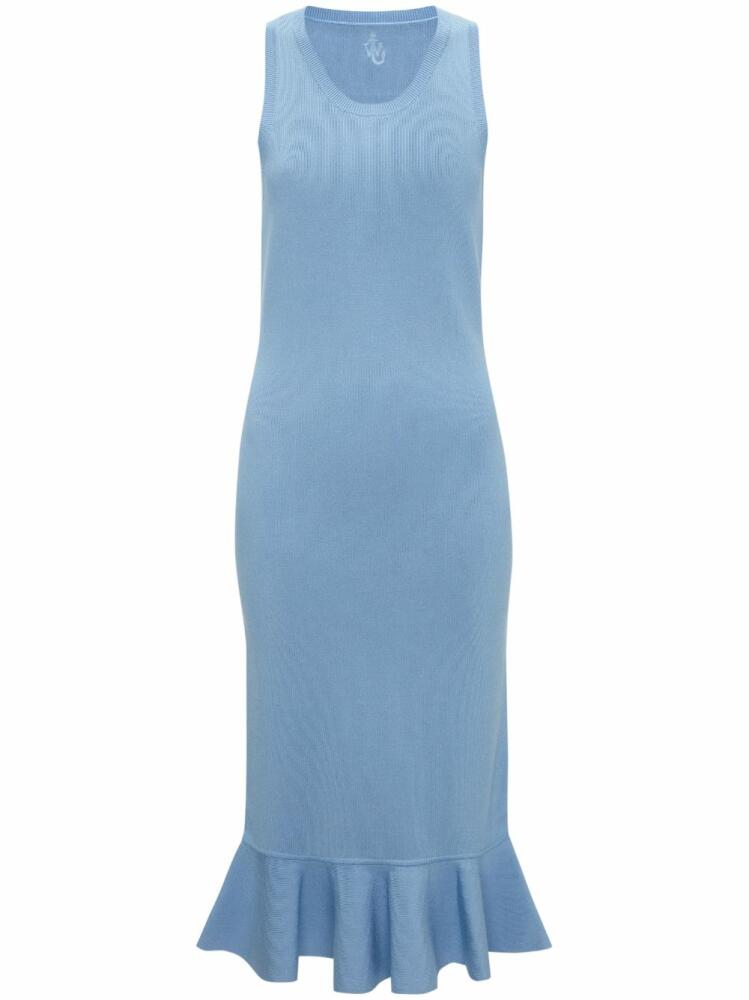 JW Anderson ruffled-hem dress - Blue Cover