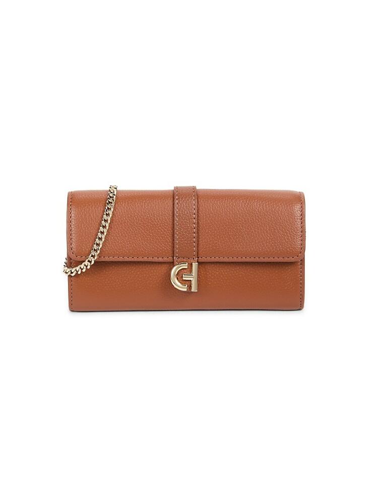 Cole Haan Women's Leather Wallet On Chain - Tan Cover