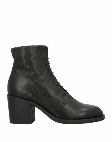 Pantanetti Woman Ankle boots Dark green Leather Cover