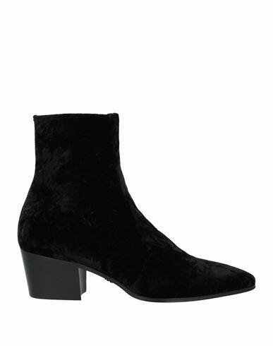 Saint Laurent Woman Ankle boots Black Textile fibers Cover