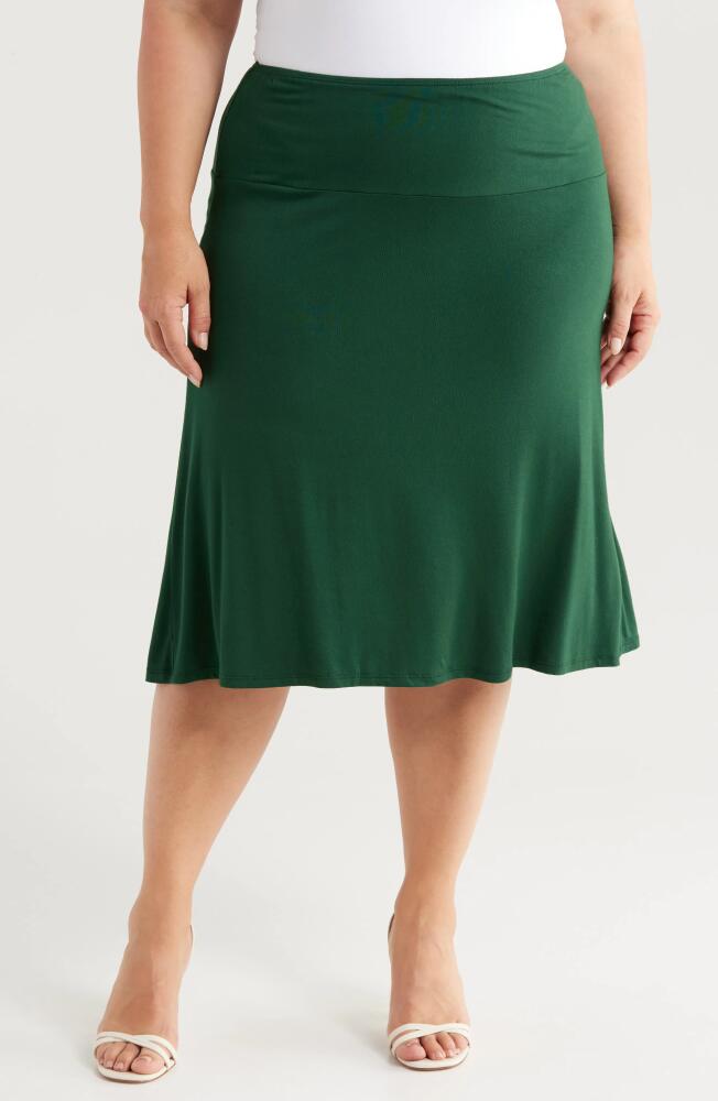 24seven Comfort Apparel A-Line Skirt in Hunter Cover