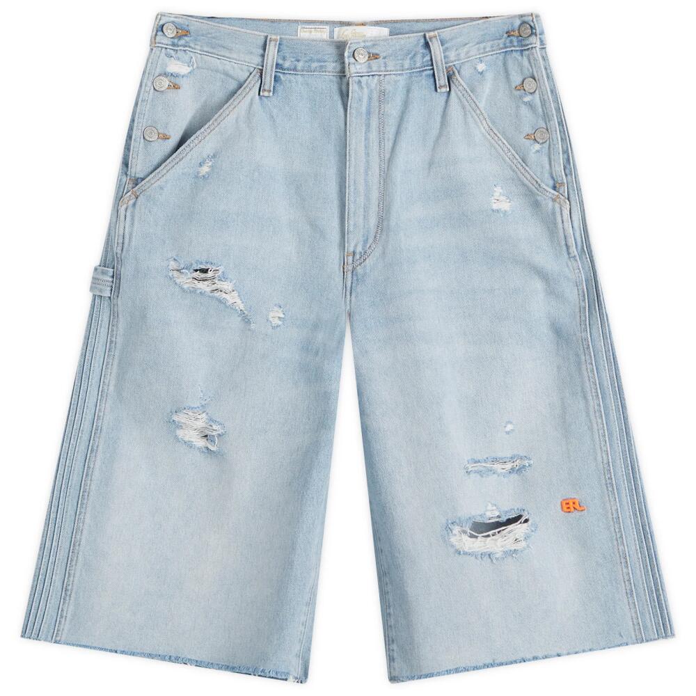 ERL x Levis 501 Denim Shorts in Blue Cover