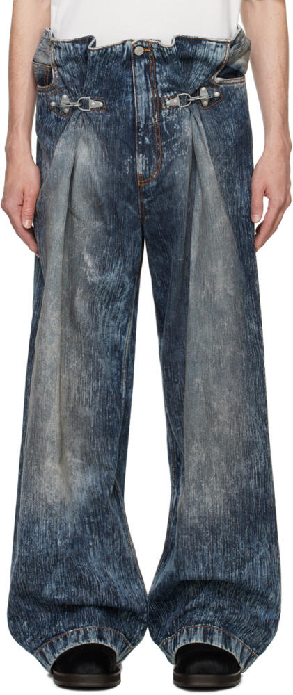 Acne Studios Blue Buckle Jeans Cover