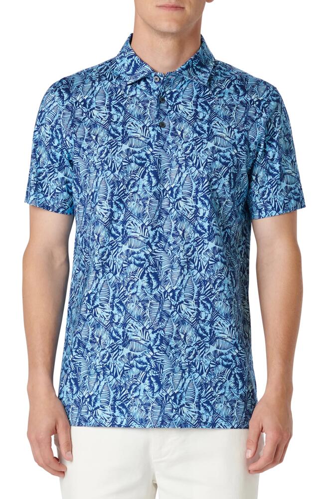 Bugatchi Victor OoohCotton Floral Polo in Air Blue Cover