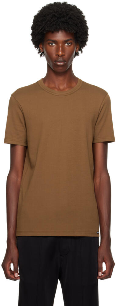 TOM FORD Tan Crewneck T-Shirt Cover