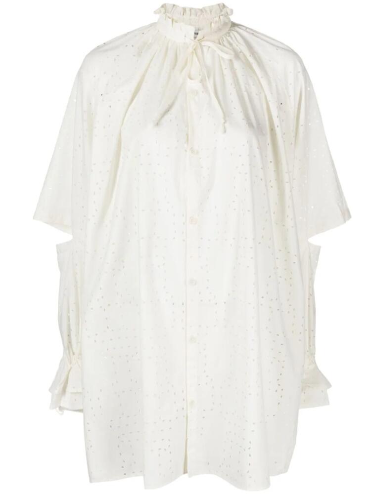 Henrik Vibskov Void Filler broderie-anglaise shirt - Neutrals Cover