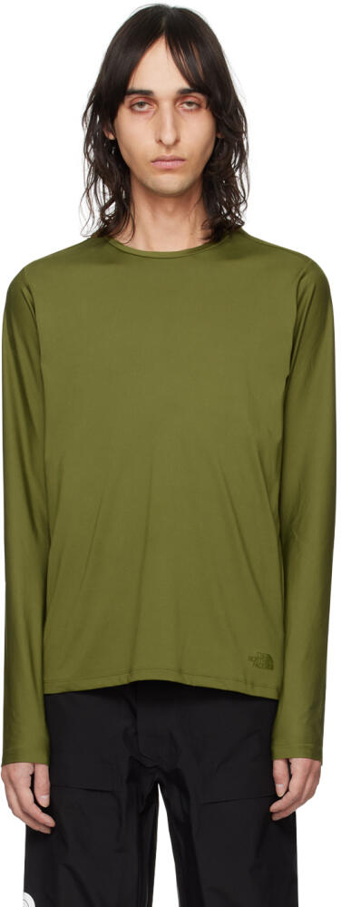 The North Face Khaki Dune Sky Long Sleeve T-Shirt Cover