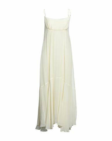 Sportmax Woman Maxi dress Ivory Cotton, Silk, Polyester Cover