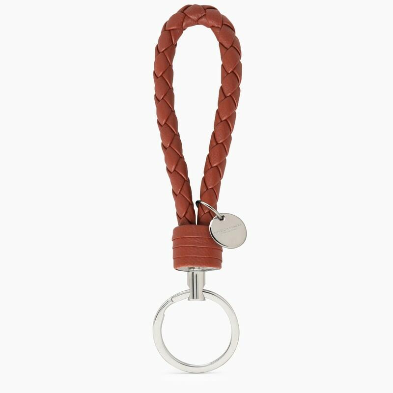 Bottega Veneta Brown keyring in woven leather Cover