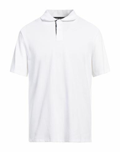 Just Cavalli Man Polo shirt White Cotton Cover