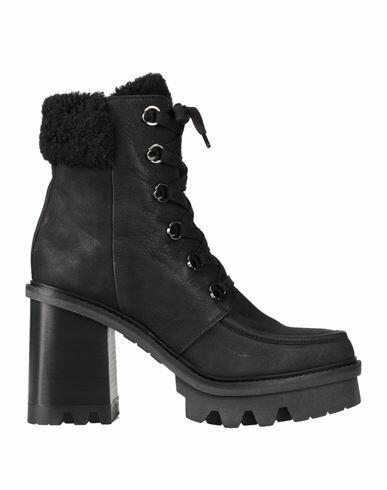 Lemaré Woman Ankle boots Black Leather Cover