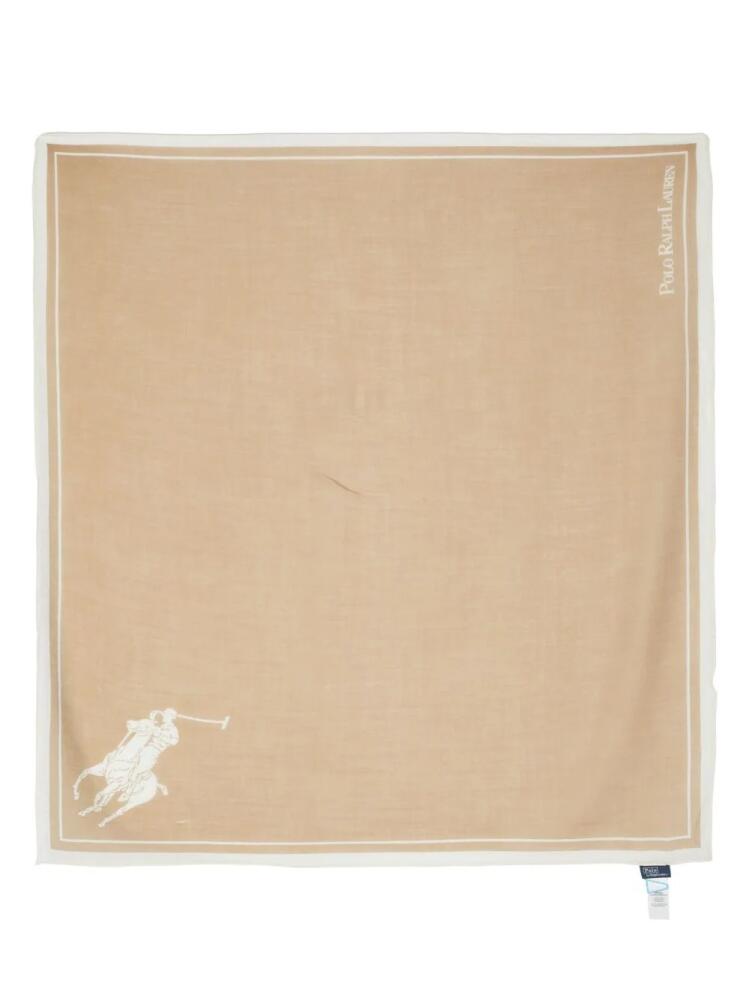 Polo Ralph Lauren Polo Pony wool scarf - Neutrals Cover