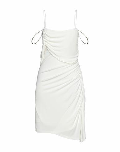 Atos Lombardini Woman Mini dress White Viscose, Polyamide, Elastane Cover