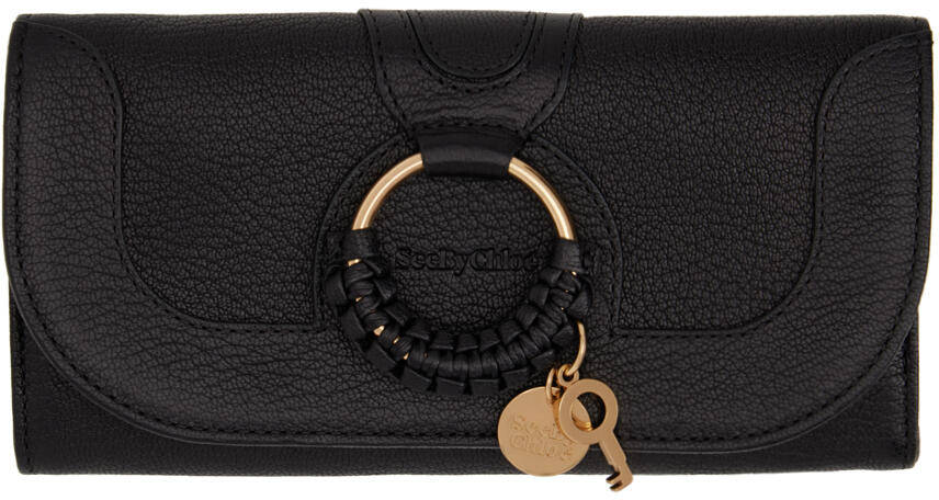 See by Chloé Black Hana Long Continental Wallet Cover