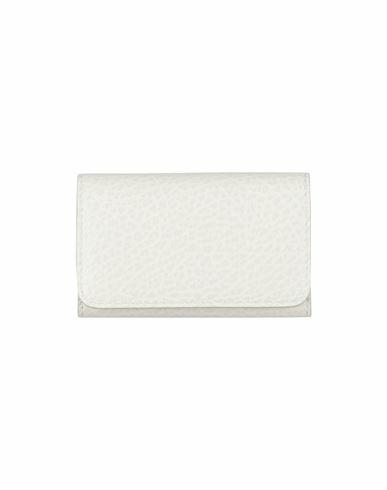 Maison Margiela Woman Key ring Ivory Soft Leather Cover