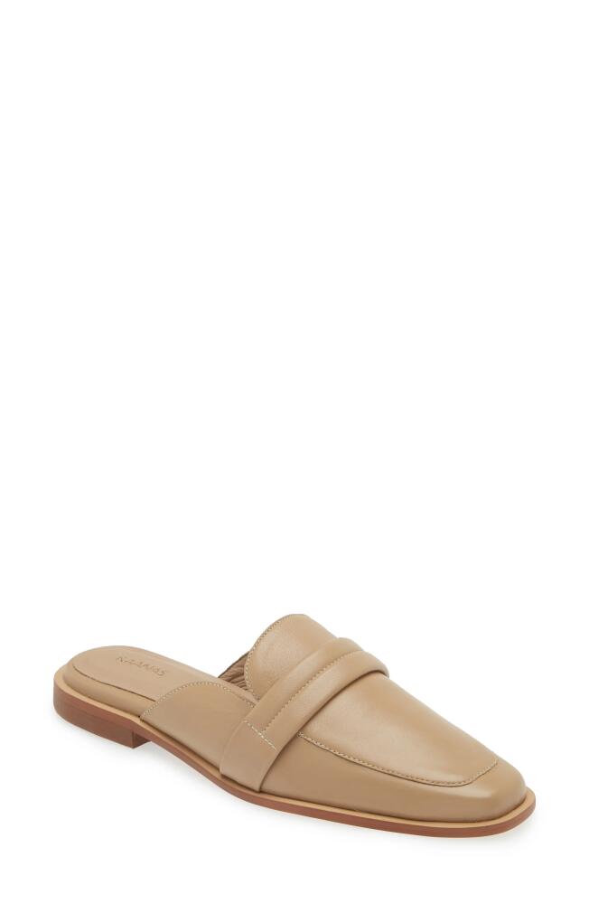 Kaanas Square Toe Mule in Almond Cover