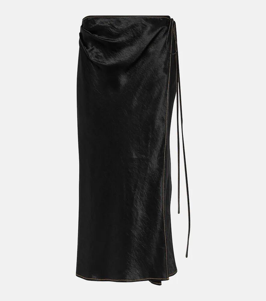 Acne Studios Satin wrap skirt Cover