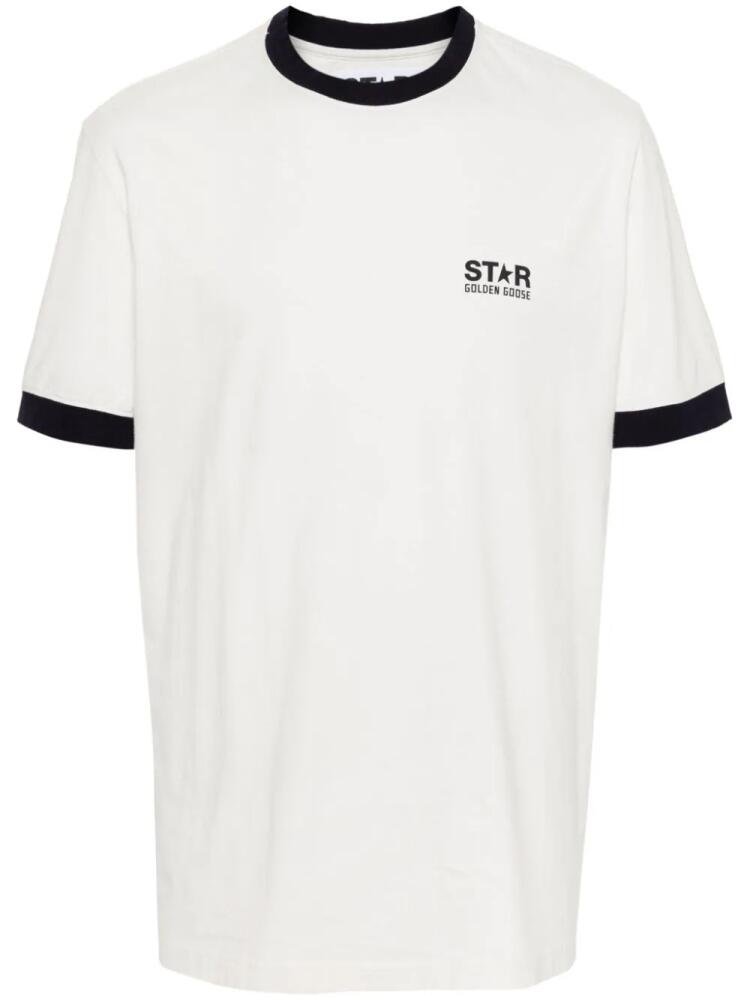 Golden Goose logo-print cotton T-shirt - White Cover