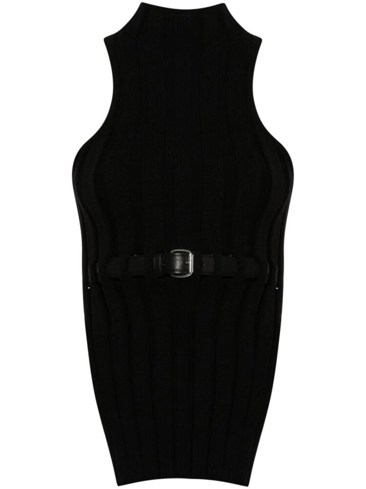 Alexander Wang belted wide-rib tank top - Black Cover