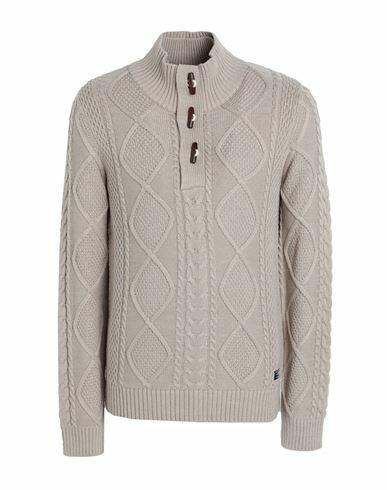 Jack & Jones Man Turtleneck Beige Acrylic, Cotton Cover