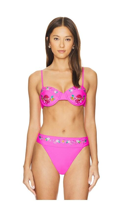 BEACH RIOT Kai Top in Fuschia Cover