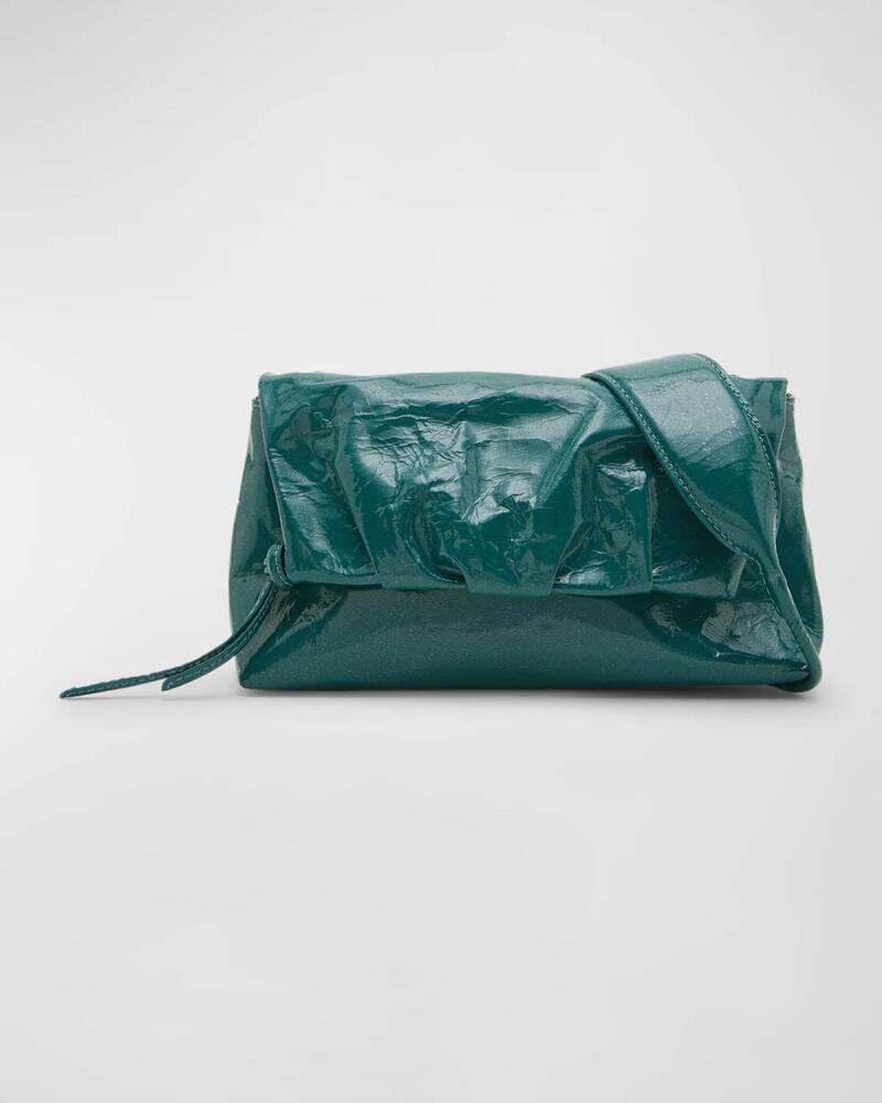 Dries Van Noten Small Flap Patent Leather Shoulder Bag Cover