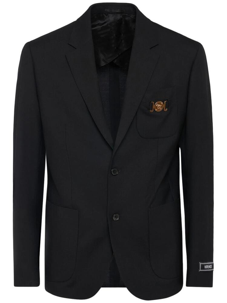 VERSACE Formal Wool Blazer Cover