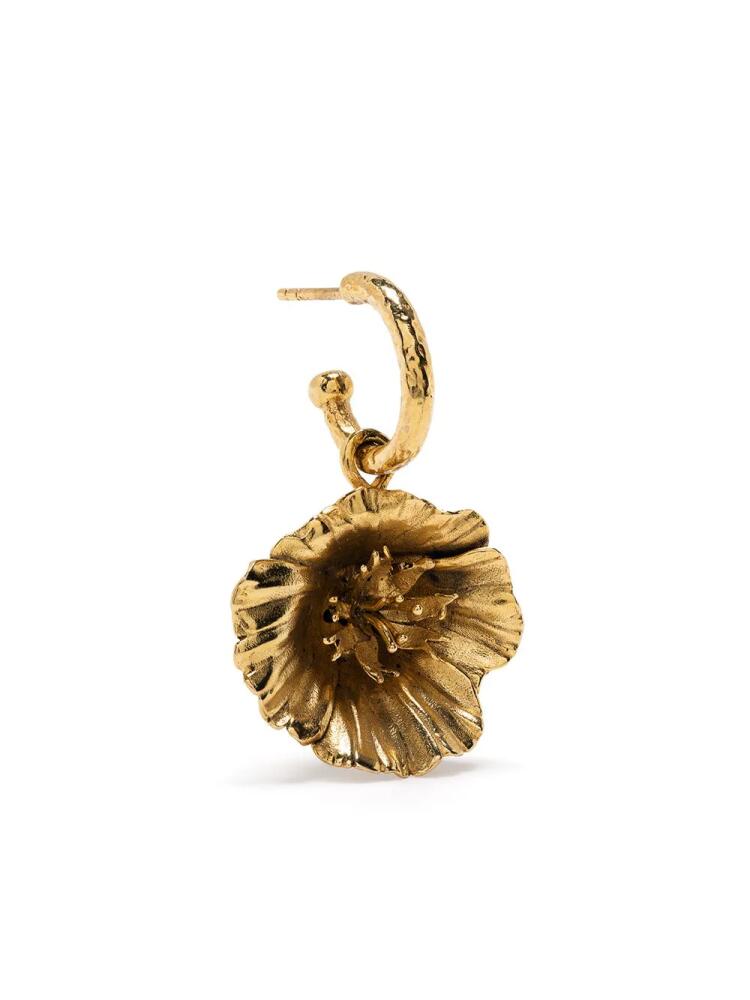 Goossens Talisman poppy flower single earring - Gold Cover