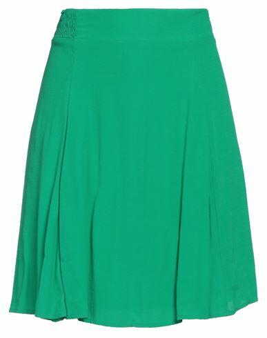 Mar De Margaritas Woman Mini skirt Green Viscose, Polyester Cover