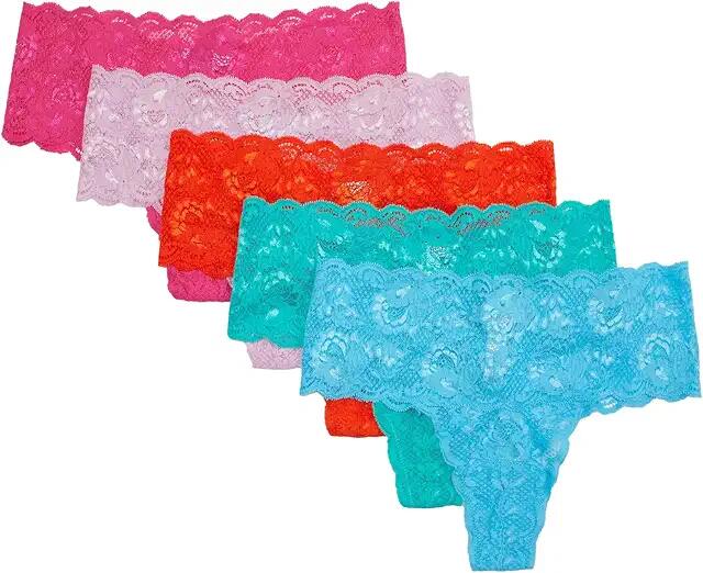 Cosabella Never Say Never Comfie Thongs 5Pk (Neela Conbl Flopk Addyg Sicor) Women's Underwear Cover