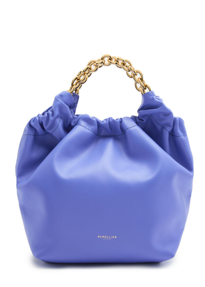 Demellier Miami Small Leather Tote - Blue Cover