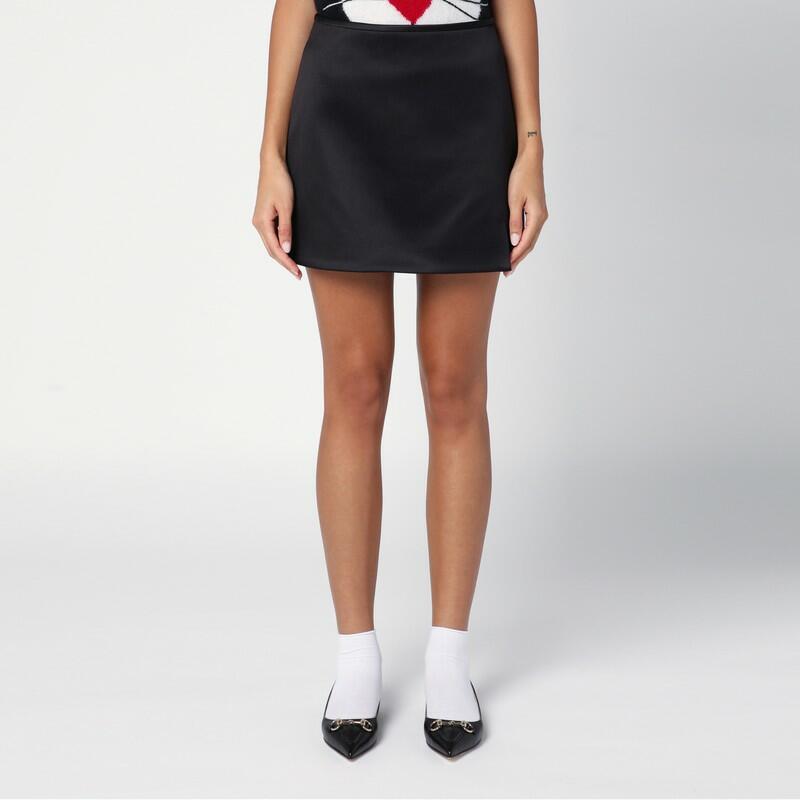 Marc Jacobs Black satin mini skirt Cover