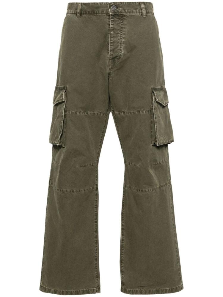 Golden Goose straight-leg cargo trousers - Green Cover