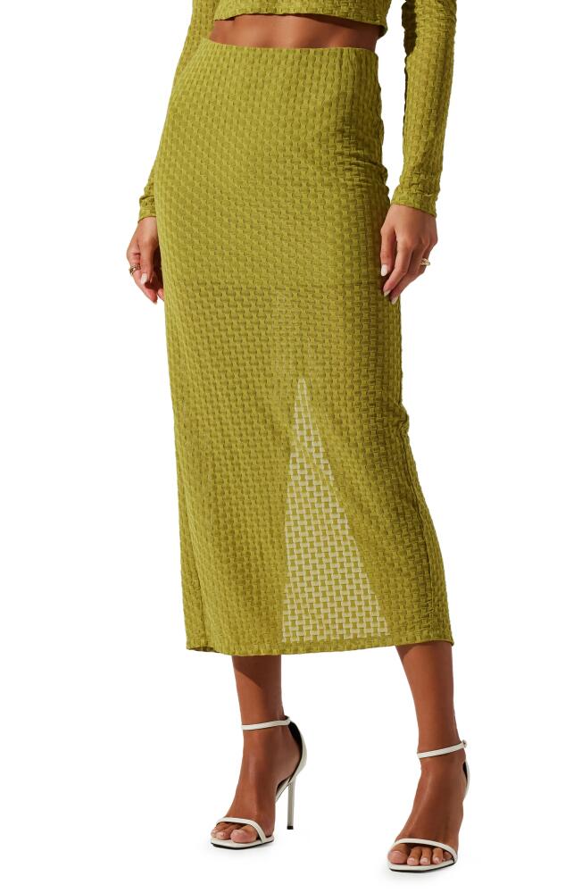 ASTR the Label Indah Skirt in Avocado Green Cover