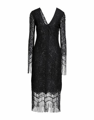 Anna Molinari Woman Midi dress Black Polyester Cover