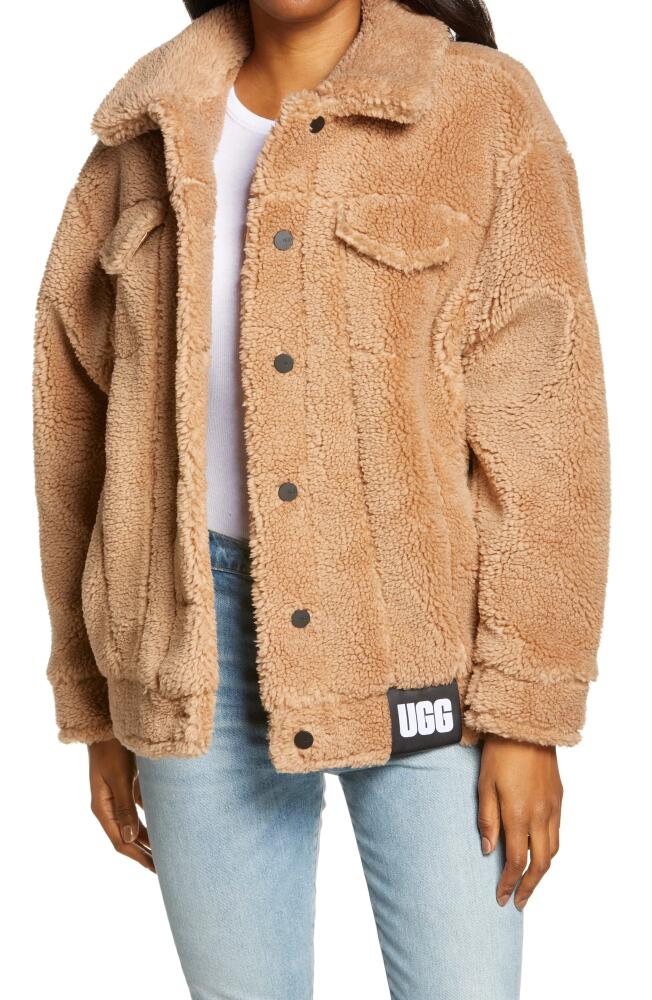 UGG(r) Fleece Trucker Jacket in Camel Cover