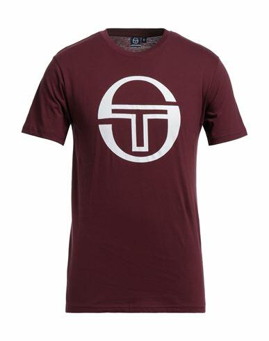 Sergio Tacchini Man T-shirt Burgundy Cotton Cover