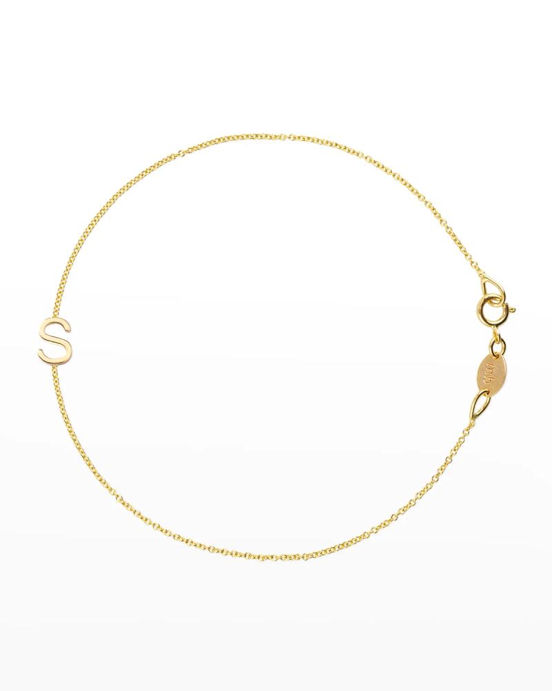 Maya Brenner Designs 14k Yellow Gold Letter Bracelet Cover