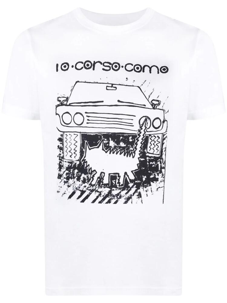 10 CORSO COMO graphic print short-sleeved T-shirt - White Cover