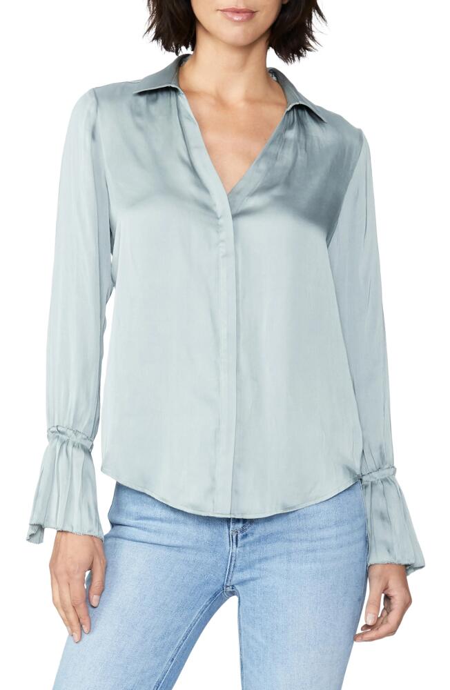 PAIGE Abriana Button-Up Shirt in Slate Cover