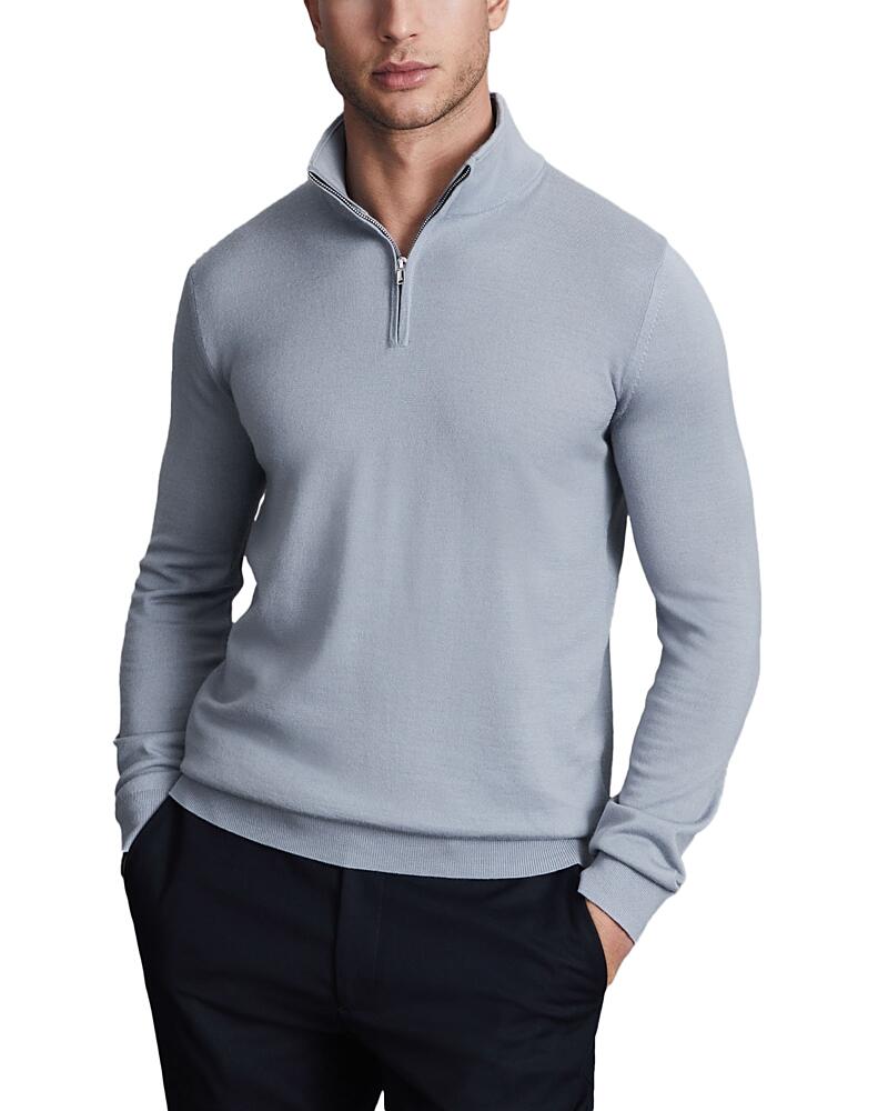 Reiss Blackhall Slim Fit Quarter Zip Merino Wool Sweater Cover