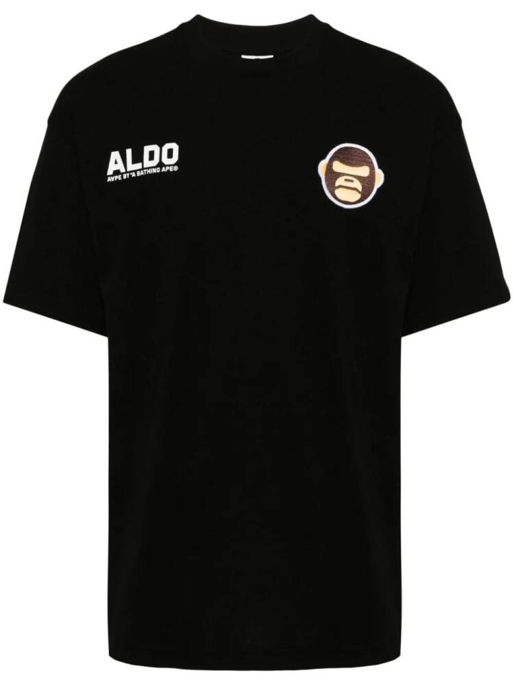 AAPE BY *A BATHING APE® logo-appliqué cotton T-shirt - Black Cover