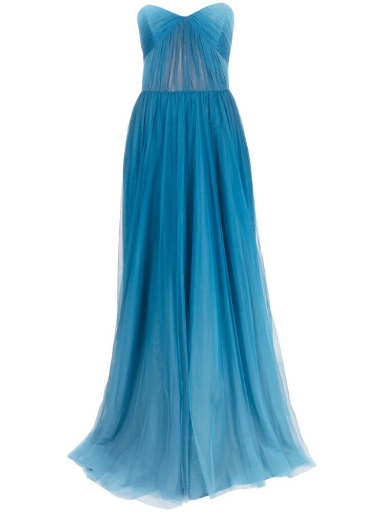 Ana Radu gradient-effect organza maxi dress - Blue Cover