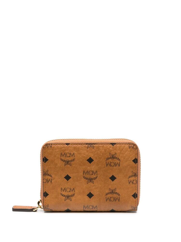 MCM repeat logo wallet - Brown Cover