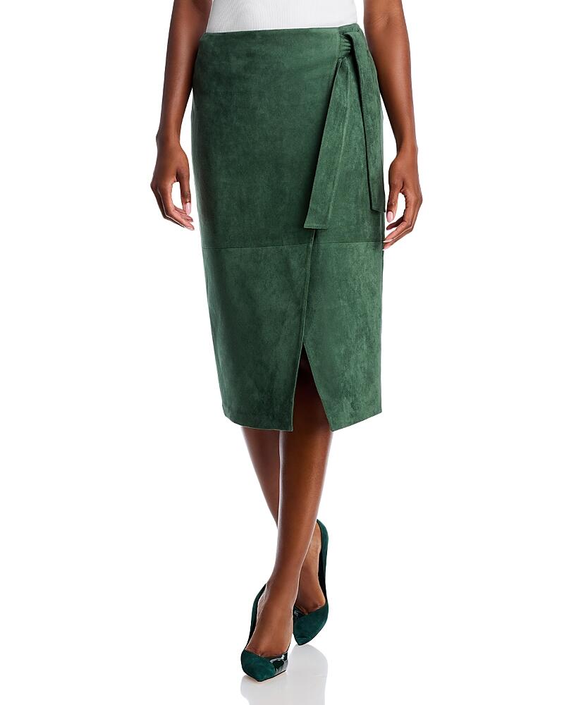 Elie Tahari The Danica Faux Suede Skirt Cover