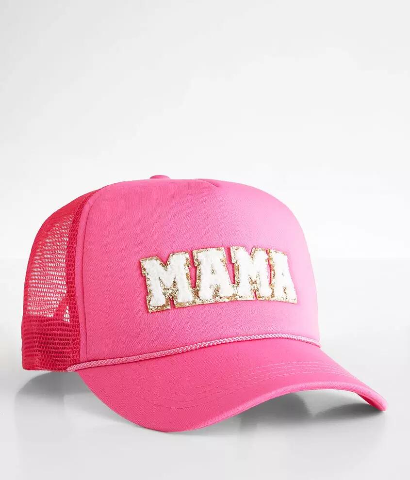 David & Young Glitter Mama Trucker Hat Cover