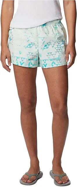 Columbia Sandy River II 3 Printed Shorts (Bright Aqua/Distant Peaks) Women's Shorts Cover