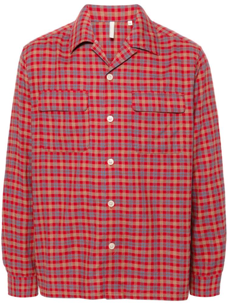 Sunflower plaid-check shirt - Red Cover